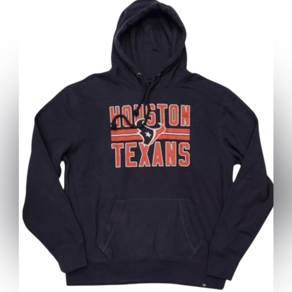 NWT Houston Texans Hoodie Sweatshirt Pullover Navy Blue NFL Football Size XXL